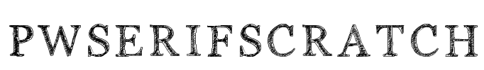 PWSerifScratch Font Image