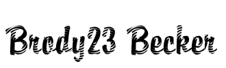 Brody23 Becker Font Image