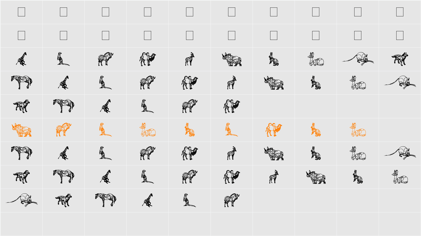 animaline Character Map