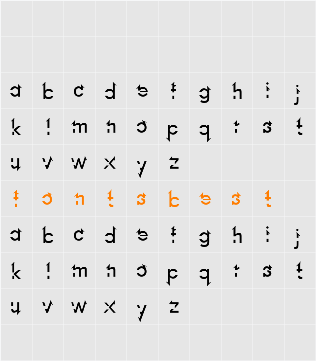 Lost Link Character Map