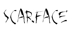 SCARFACE Font Image
