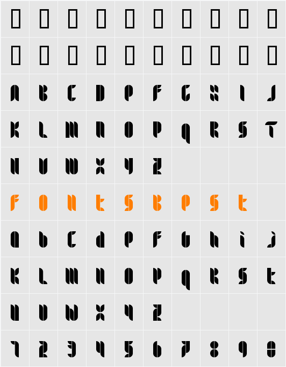 Kombi Character Map