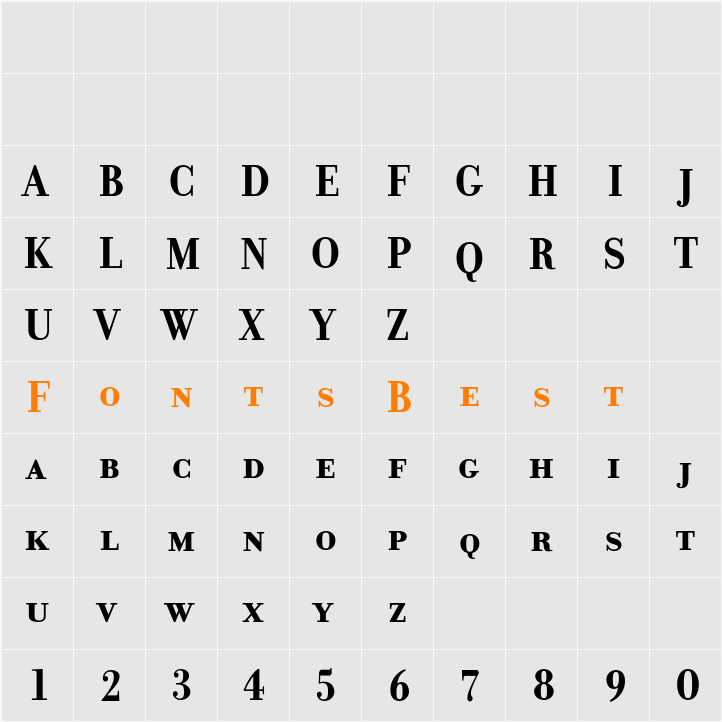 DonatoraSC Character Map