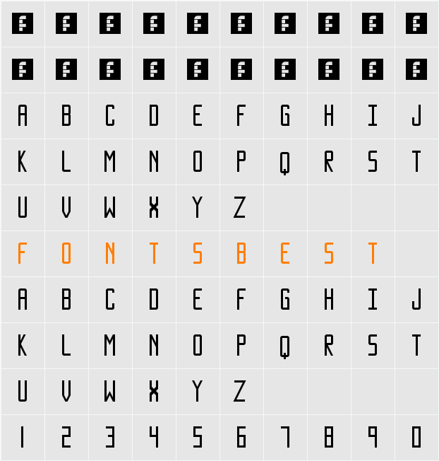 SUNDANCE NEUE Character Map