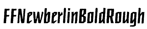 FFNewberlinBoldRough Font Image