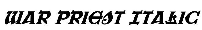 War Priest Italic