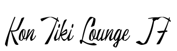 Kon Tiki Lounge JF Font Image