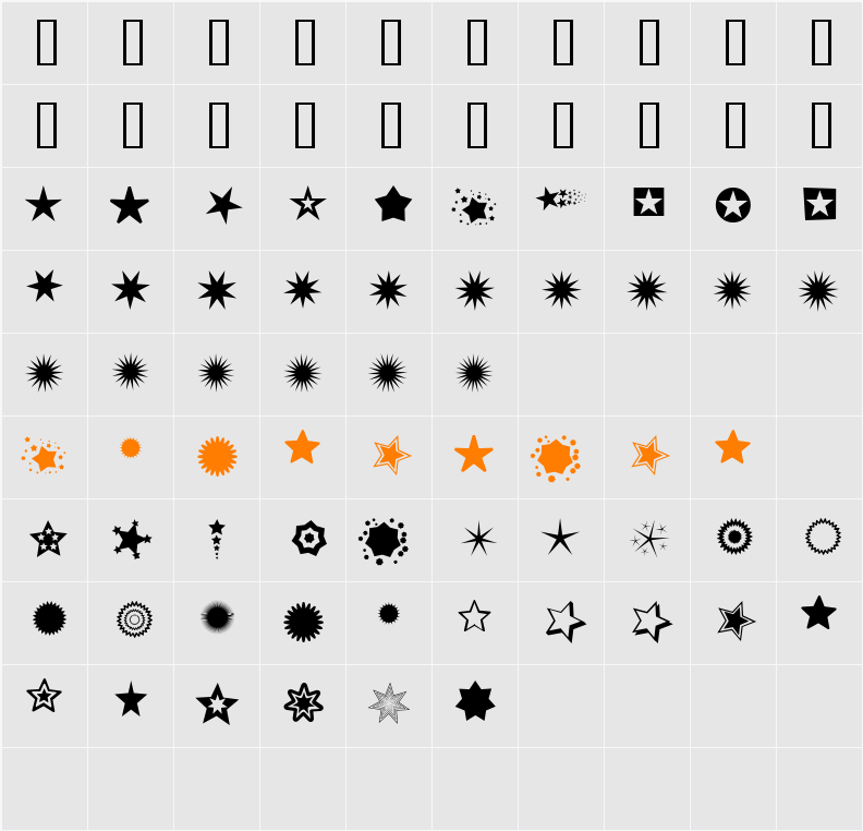 PizzaDude Stars Character Map
