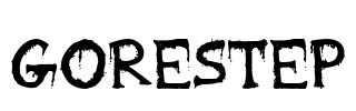 Gorestep Font Image