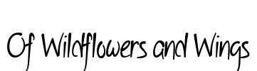 Of Wildflowers and Wings Font Image