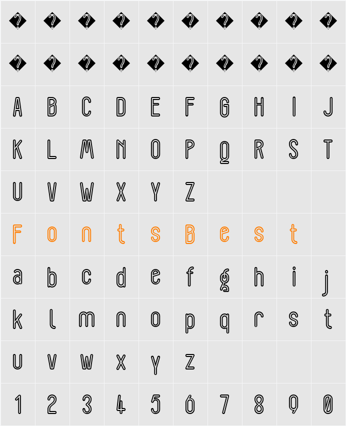 Lorem Ipsum Character Map
