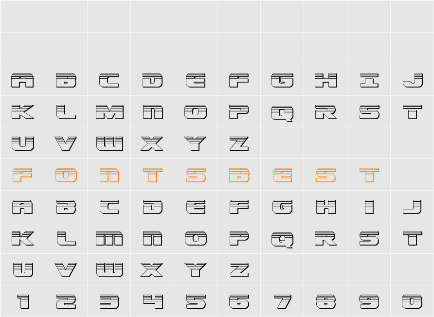 Dekaranger Chrome Character Map