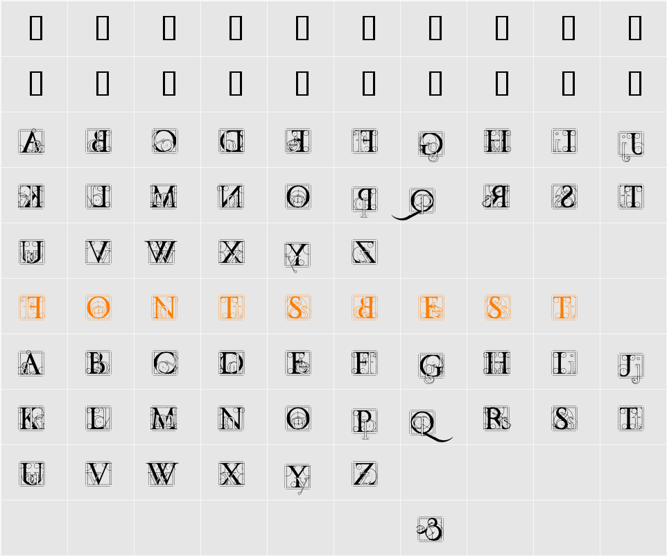 codex Character Map