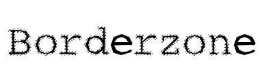 Borderzone Font Image
