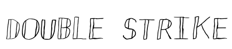 Double Strike Font Image