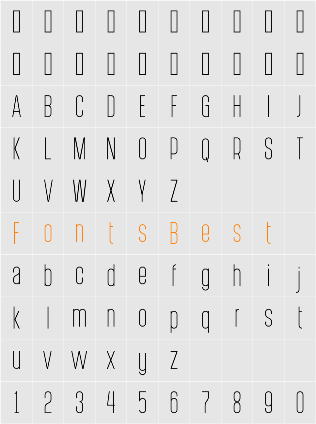 PostScriptum Character Map