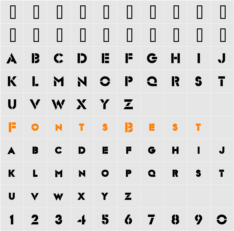 Templett Character Map