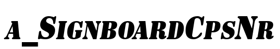 a_SignboardCpsNr Font Image