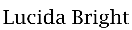 Lucida Bright Font Image
