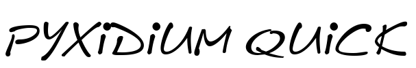 Pyxidium Quick Font Image