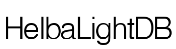HelbaLightDB Font Image