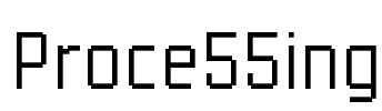 Proce55ing Font Image