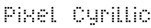 Pixel Cyrillic Font Image