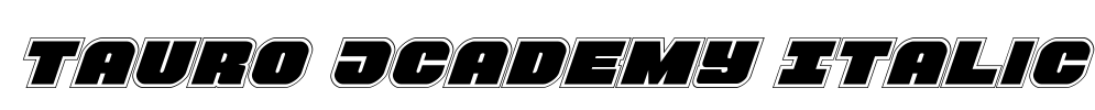 Tauro Academy Italic Font Image