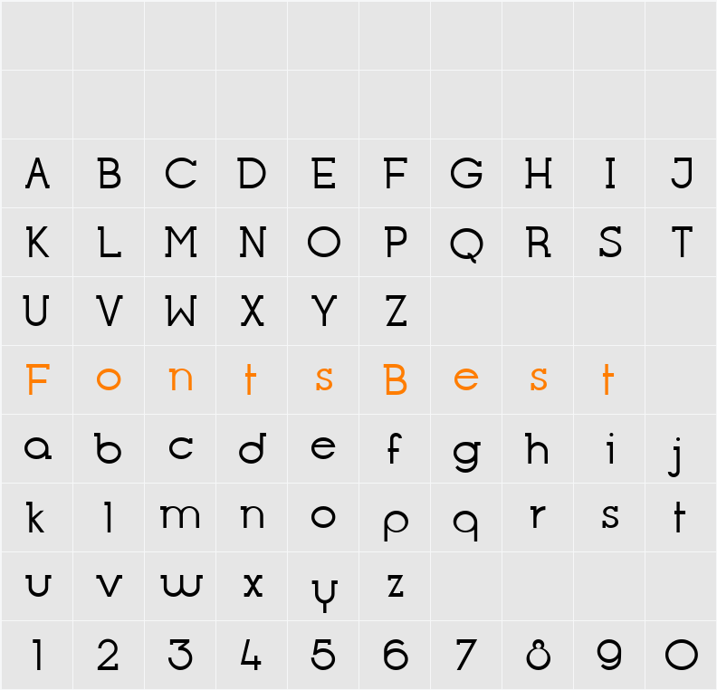 Opificio Serif Character Map