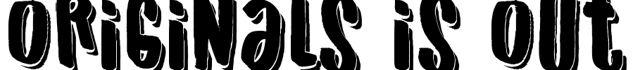 Originals is Out Font Image