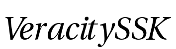 VeracitySSK Font Image