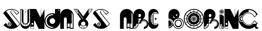 Sundays are Boring Font Image
