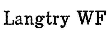 Langtry WF Font Image