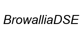 BrowalliaDSE Font Image