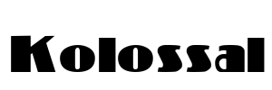 Kolossal Font Image