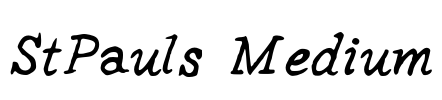 StPauls Medium Font Image
