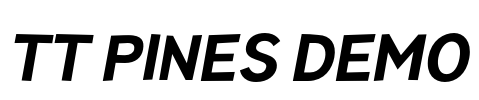 TT Pines DEMO Font Image