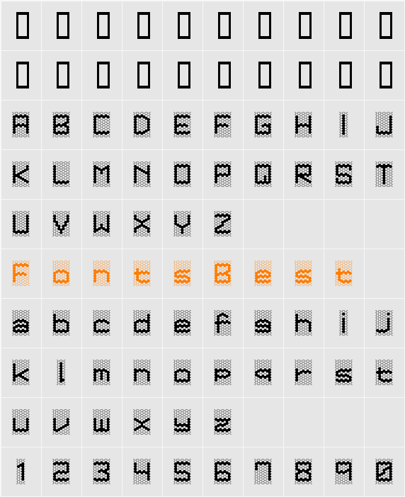 Honeycomb Character Map