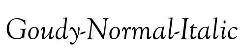 Goudy-Normal-Italic