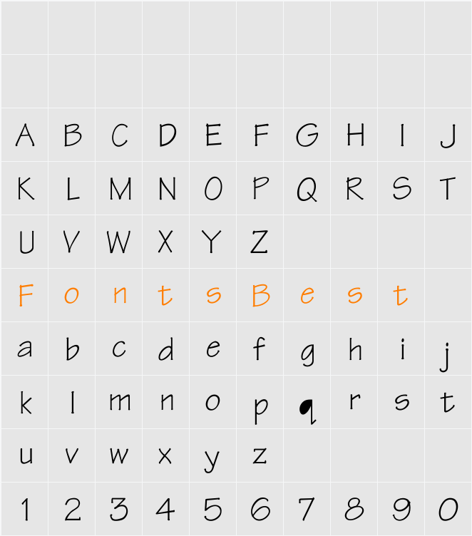 Tekton Character Map