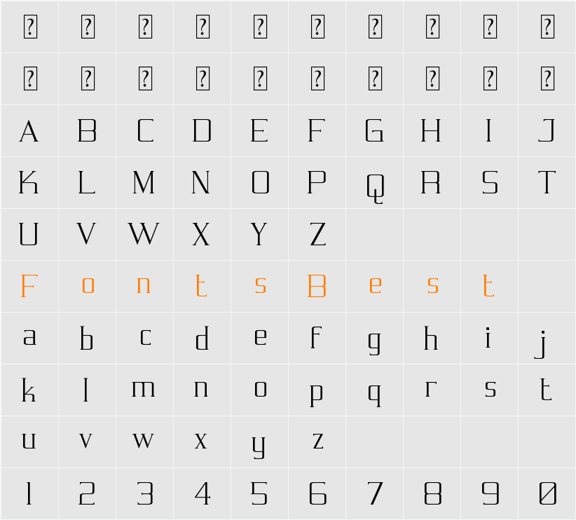 Symmetre Character Map
