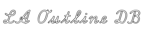 LA Outline DB Font Image