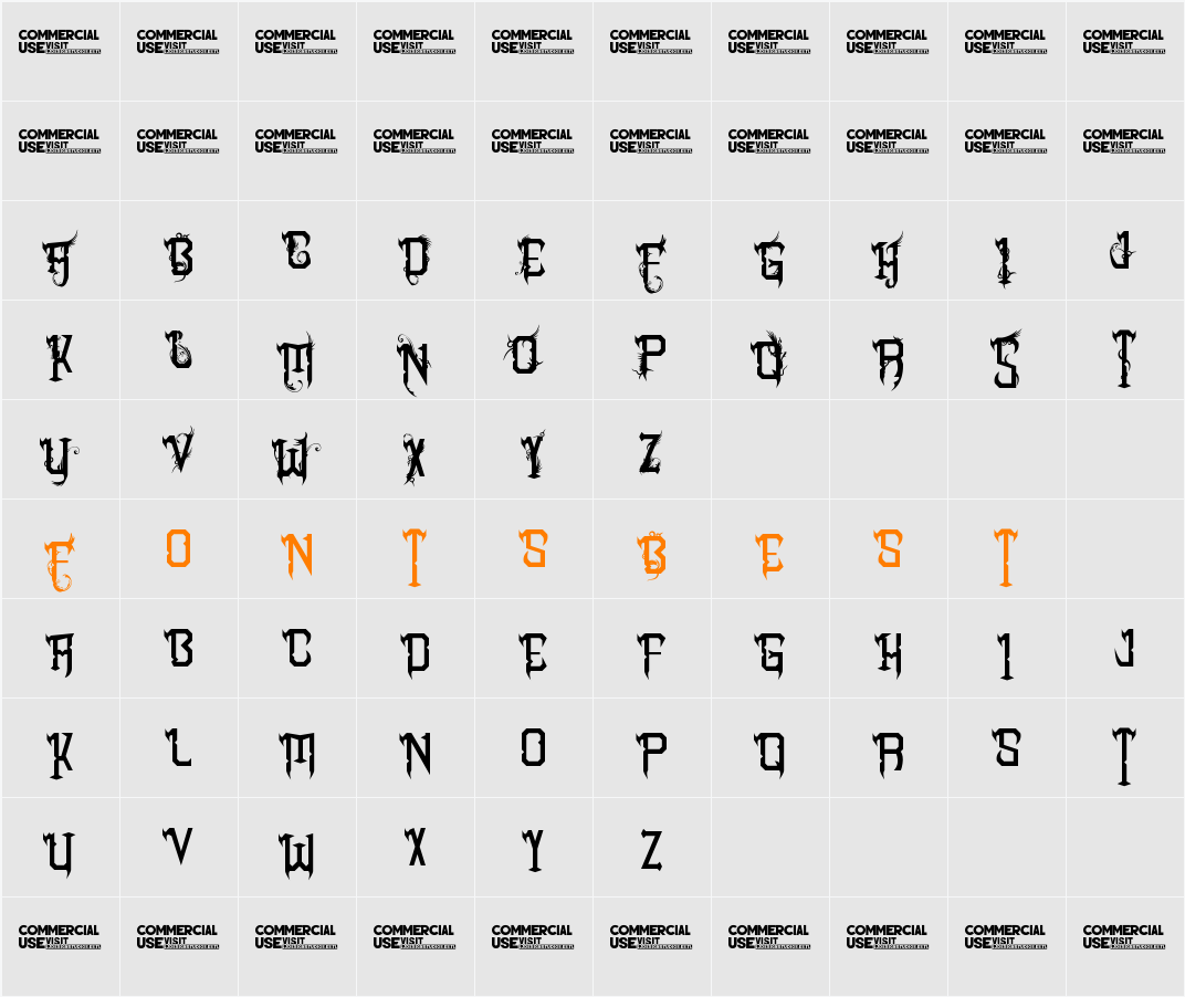 Sharp Heart Character Map