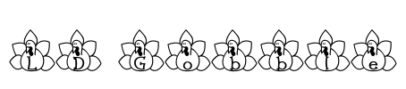 LD Gobble Font Image