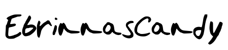 EbrinnasCandy Font Image