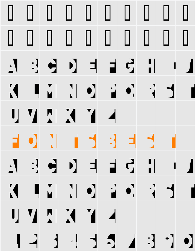 Good Vibes Backbeat Character Map