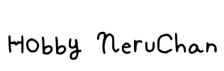 Hobby NeruChan Font Image