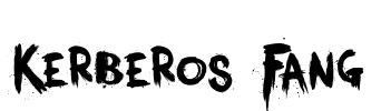 Kerberos Fang Font Image