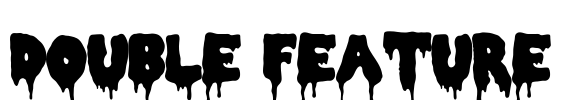 Double Feature Font Image