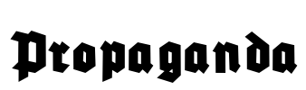 Propaganda Font Image